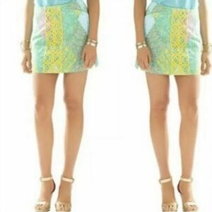 Lilly Pulitzer Sun Dance Small Print Marigold Skirt/skort Size 0